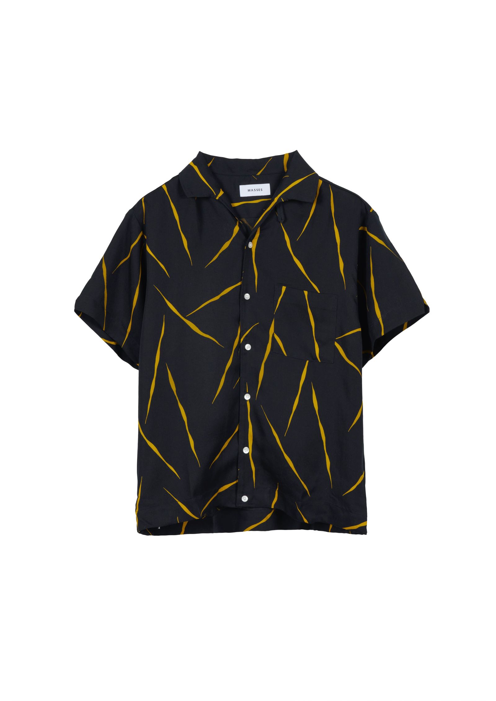 RAYON ITALIAN S/S SHIRT / BLACK