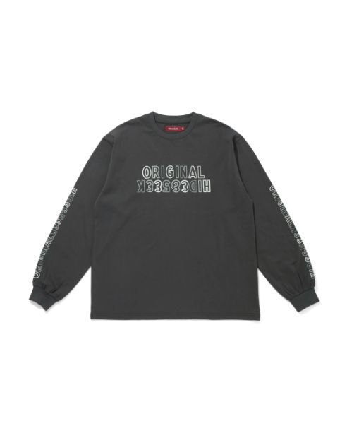 "HideandSeek×Toru Nishiura" Original L/S Tee / C-GRY / L/Sシャツ