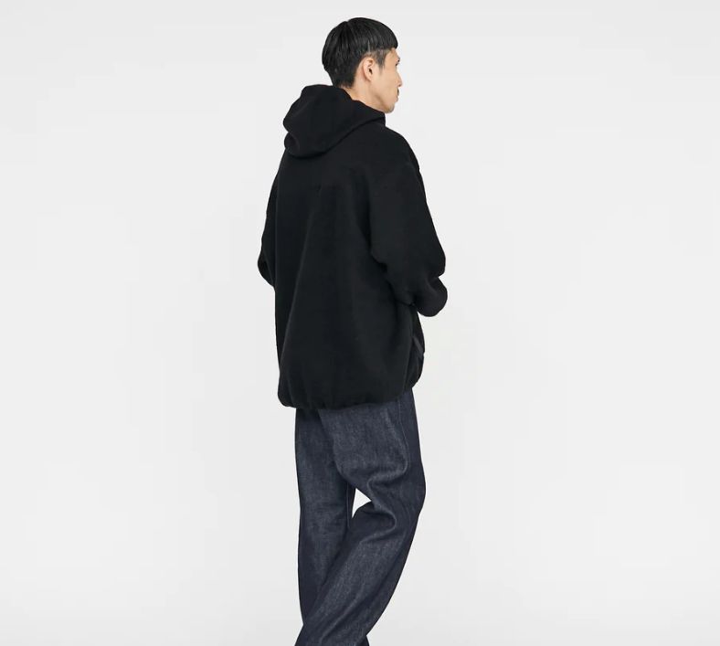 Graphpaper - Wool Fleece Hoodie / BLACK | Stripe Online Store