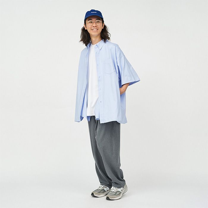 DRY OXFORD CORPORATE S/S B.D SHIRT / BLUE