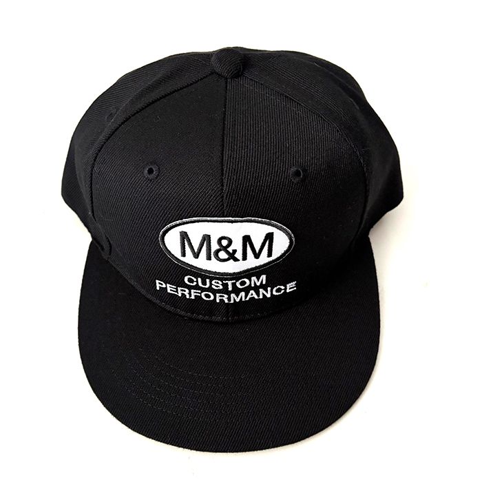 Flat Visor Cap / BLACK / スナップバックキャップ