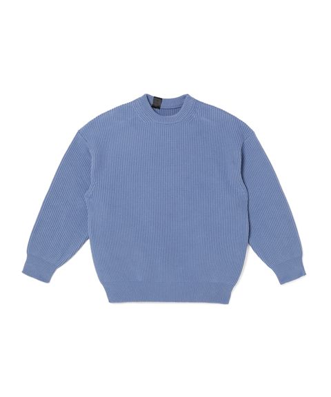 2262-KT06-043 / CREWNECK KNIT / BLUE / クルーネック ニット