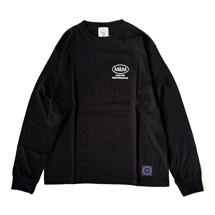 Ellipse Frame L/S Tee / BLACK / プリントロングスリーブティー