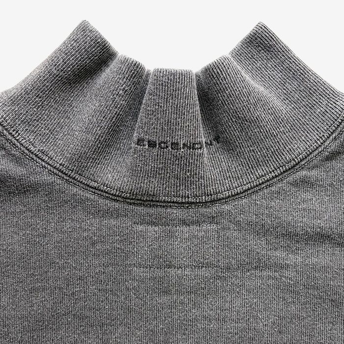 SPUR MOCK NECK PIGMENT DYE / BLACK
