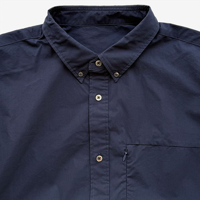 SOLOTEXⓇ TYPEWRITER UTILITY S/S B.D SHIRT / NAVY