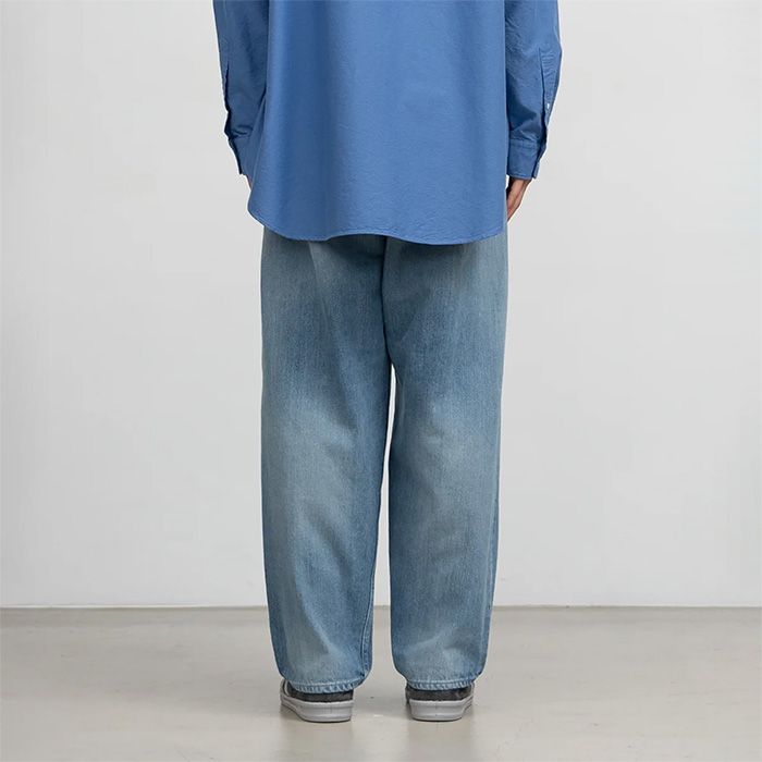 Selvage Denim Two Tuck Pants -LIGHT FADE- / INDIGO LIGHT FADE