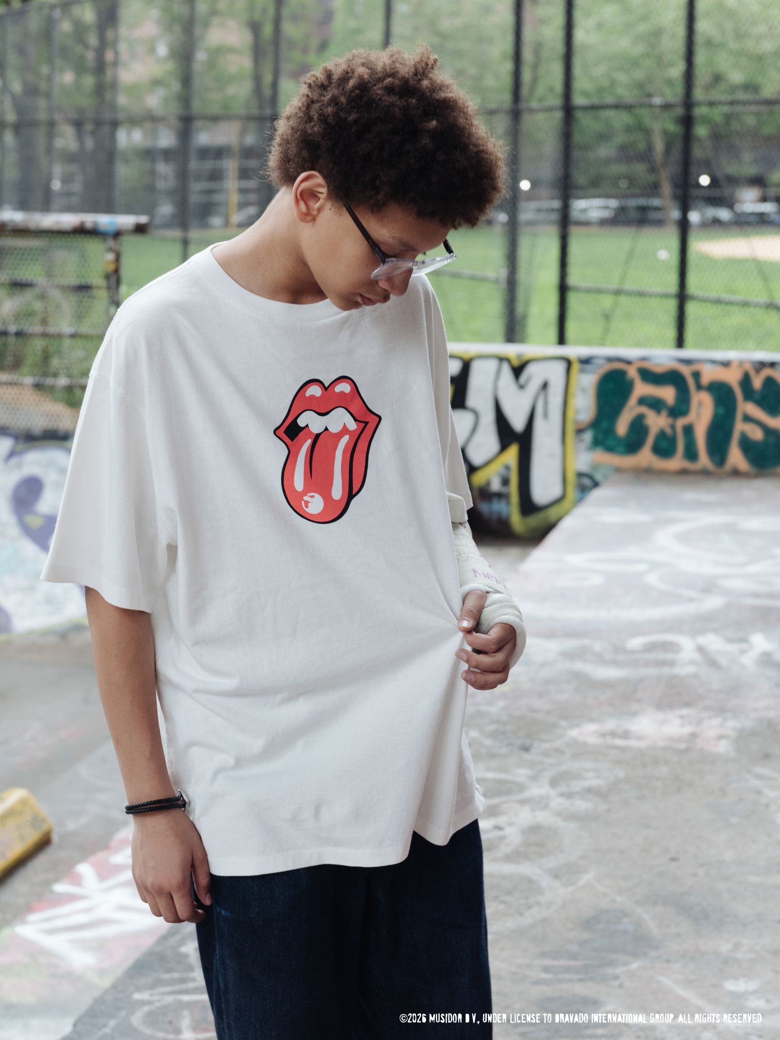 TABLET S/S T-SHIRT(The Rolling Stones) / BLACK / プリント ティーシャツ / The Rolling Stones