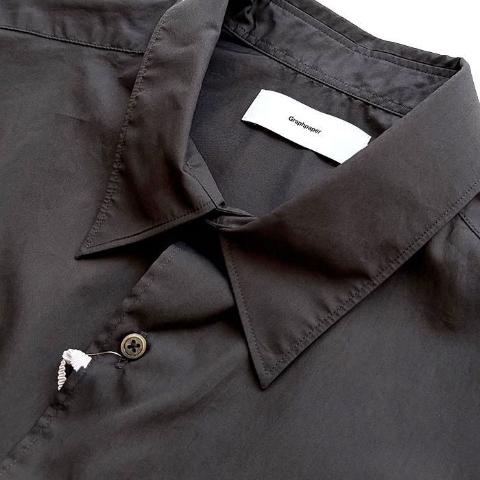 Broad L/S Oversized Regular Collar Shirt / C.Gray