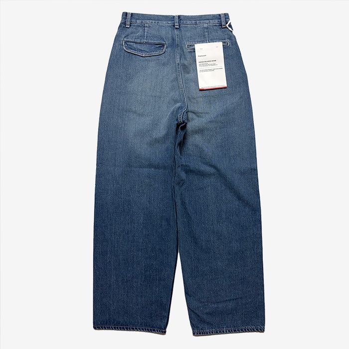 Unisex / Selvage Denim Two Tuck Pants -LIGHT FADE- / INDIGO LIGHT FADE