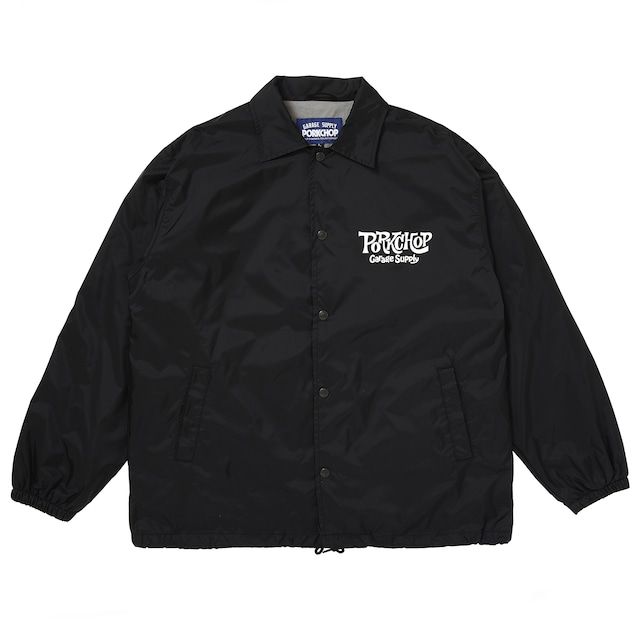 SC LOGO COACH JACKET / BLACK / コーチジャケット