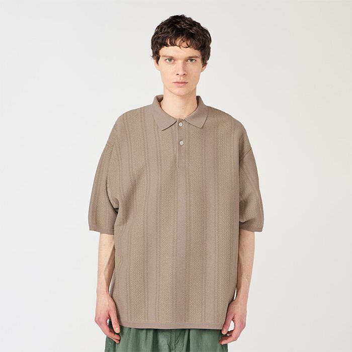 Knit Polo Sweater / BE(Beige)