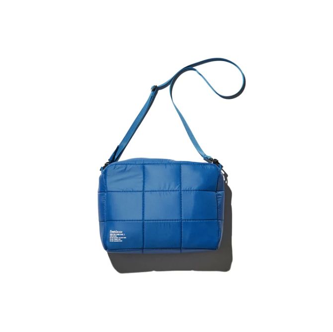 FreshService - QUILTED CUBE BAG_L / BLUE | Stripe Online Store