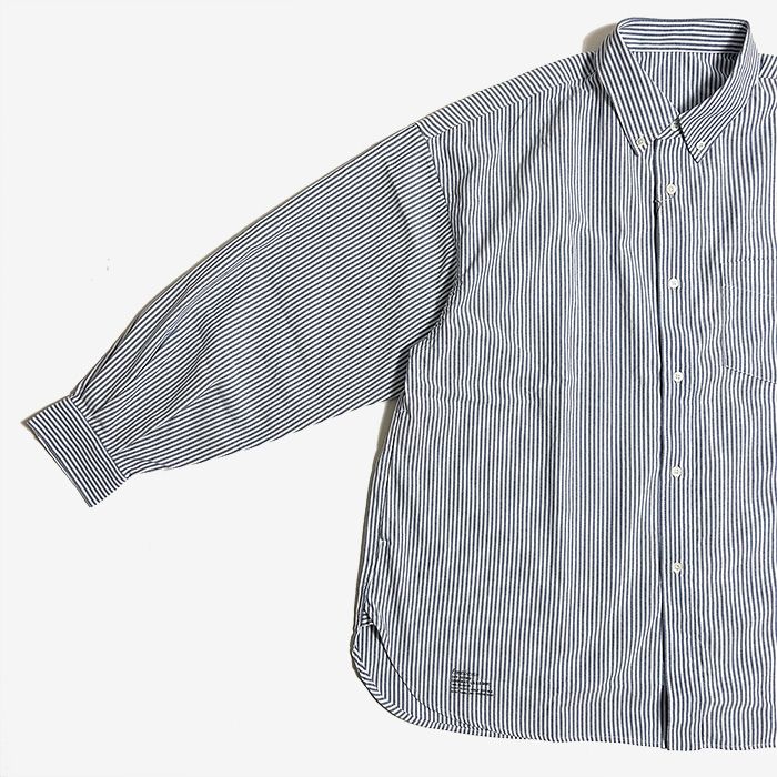 DRY OXFORD CORPORATE L/S B.D SHIRT / BLUE STRIPE