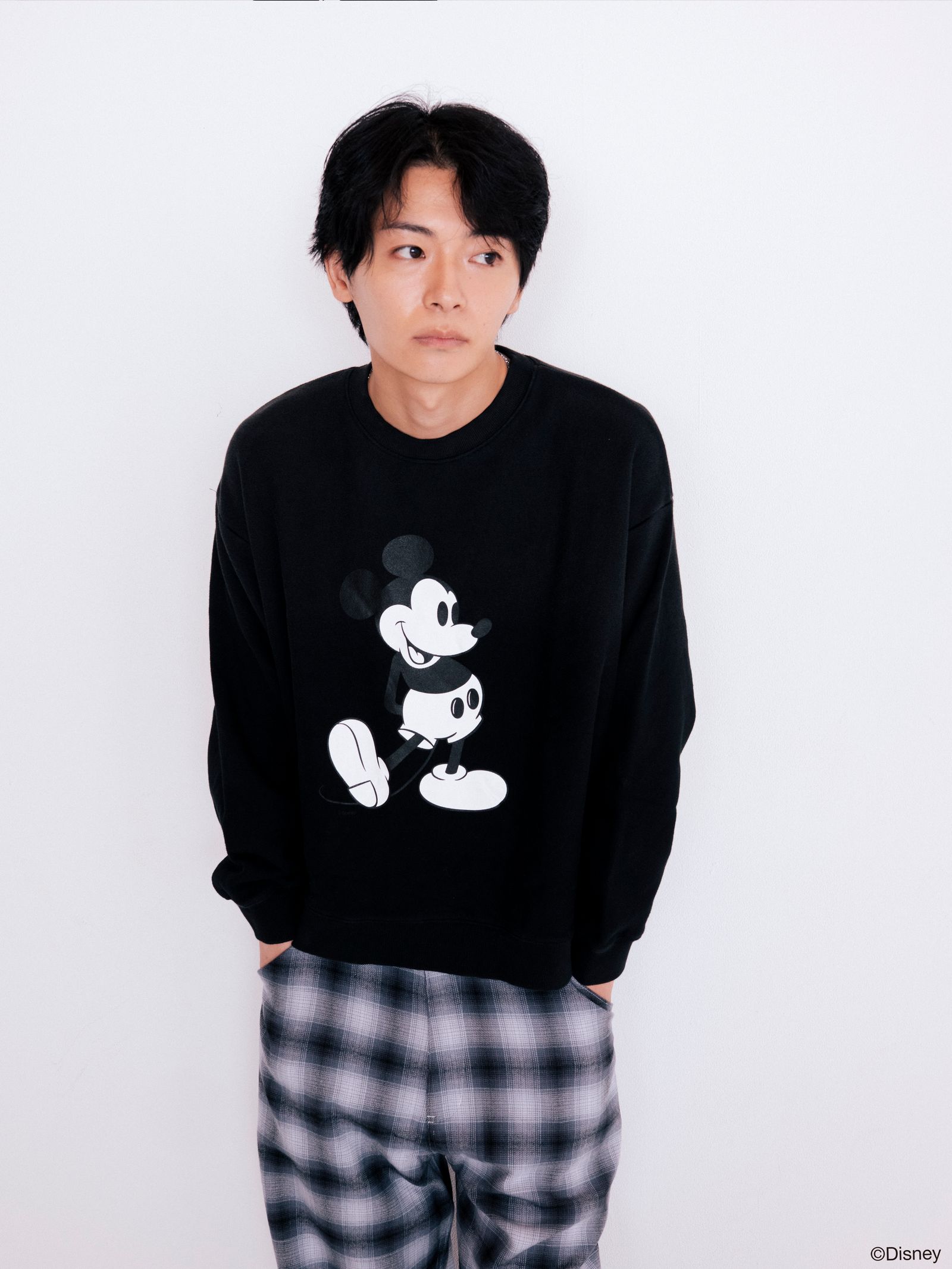 MICKEY SWEATSHIRT / BLACK×WHITE / スウェット