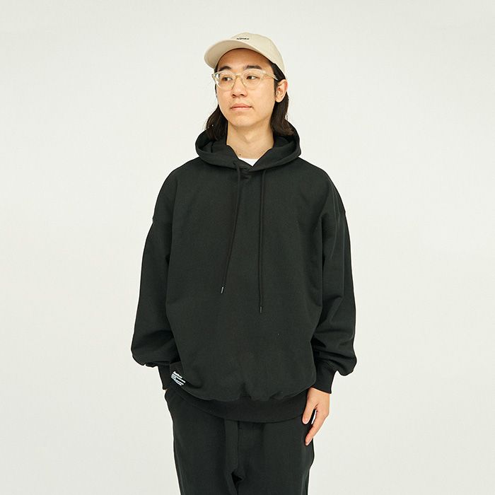 LIGHT OZ PULLOVER HOODIE / BLACK