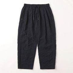 NEW WIDE TWO TUCK PANTS (STITCHED NYLON) | D.NAVY