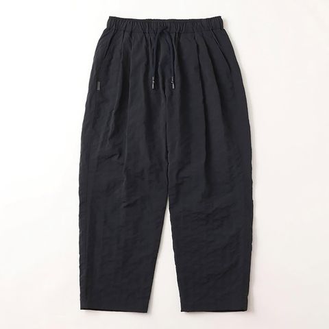 NEW WIDE TWO TUCK PANTS (STITCHED NYLON) | D.NAVY