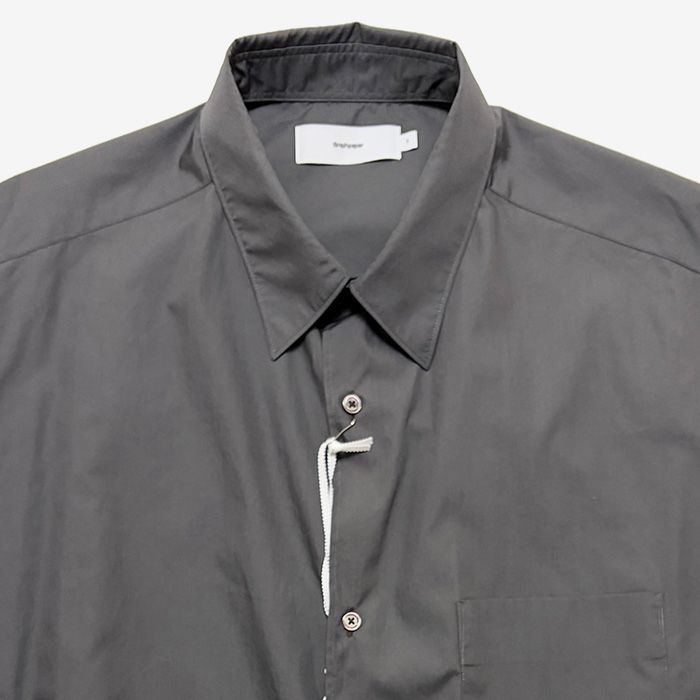 Broad L/S Oversized Regular Collar Shirt / C.Gray