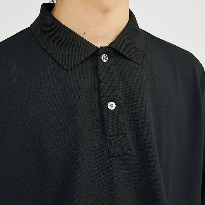 DRY PIQUE JERSEY S/S POLO / BLACK