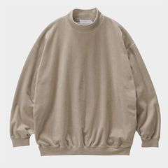 Compact Velour Mock Neck  / GREGE