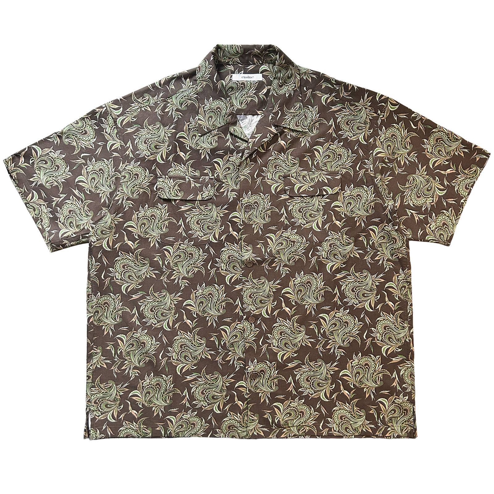 BUDS PAISLEY HAWAIIAN SHIRT / BROWN / ハワイアンシャツ