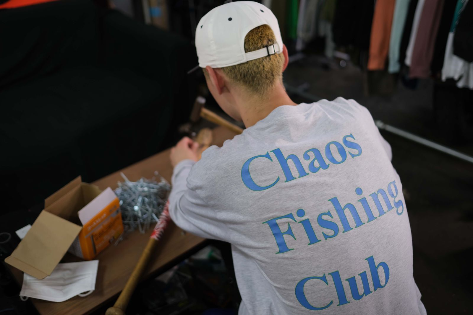 Chaos Fishing Club - OG LOGO L/S TEE / MAROON | Stripe Online Store