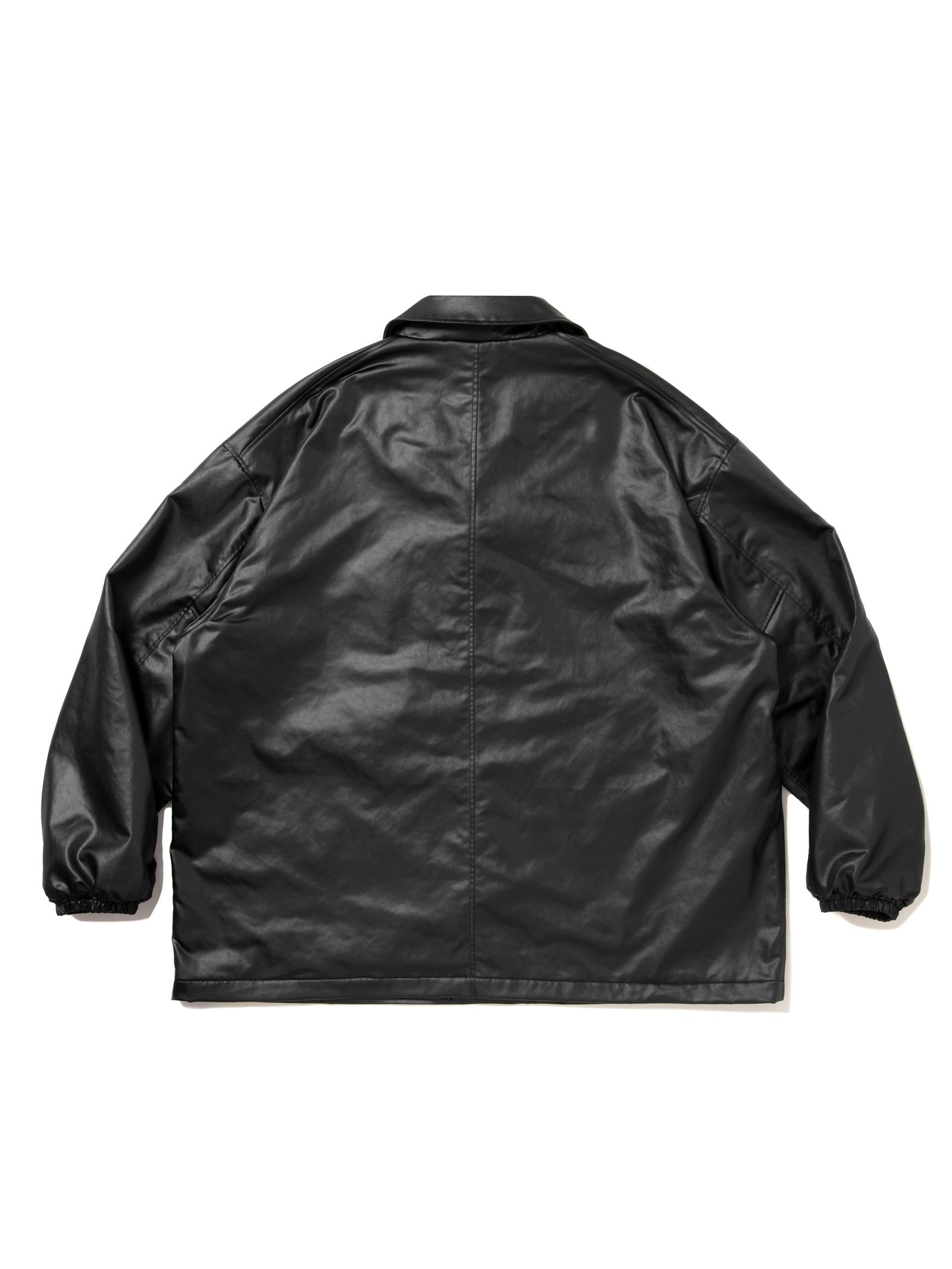 Damp Coated Satin Car Coat / BLACK / カーコート / CTE-25A230