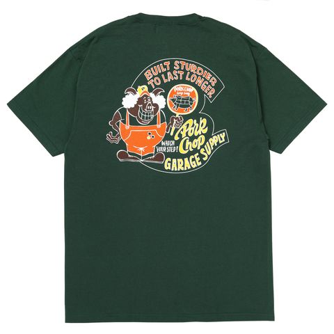 PORKY TEE / FOREST GREEN / プリント ティーシャツ