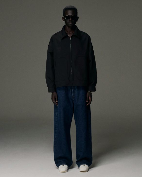 12.5oz Denim 5 Pocket Square Leg Pants / BLACK FADE /  ストレートデニムパンツ / CTE-25A107