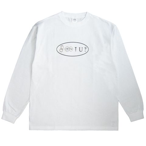 CAN I SCREW YOU ? L/S T SHIRT / WHITE / プリントシャツ