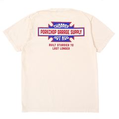 BAR&SHIELD TEE / IVORY / プリントロンティー