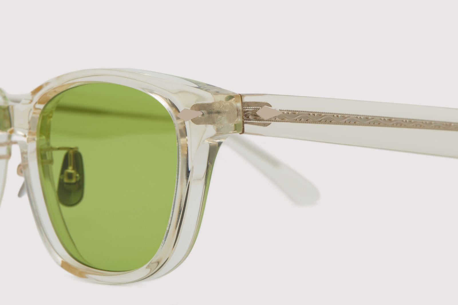 ノチノオプティカルSANSUI FR GLOSS ライトグリーン (調光) NOCHINO OPTICAL - SANSUI FR #4 / CITRON × MOSS GREEN