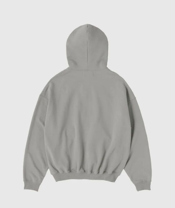 OG LOGO FULL ZIP HOODIE / CHARCOAL