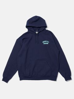 COLLEGE LOGO HOODIE / NAVY