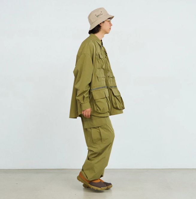 FreshService - DRY TYPEWRITER TACTICAL POCKET L/S SHIRT / KHAKI