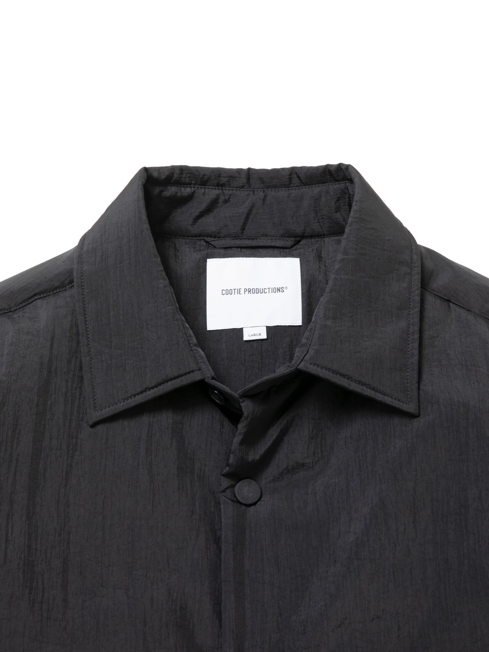 Nylon Taffeta Padded Shirt / BLACK /  ナイロン シャツ