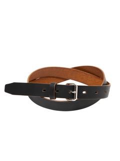 Tea-Core Leather Narrow Belt / BLACK /  レザー ベルト / CTE-26A518