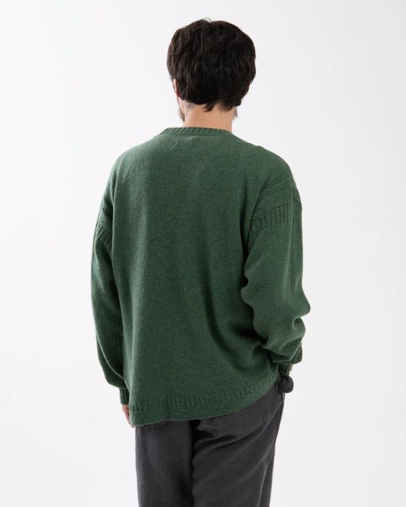 MARINER CREW SWEATER LINCOLN WOOL YARN / OLIVE / セーター