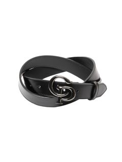 Symbol Buckle Leather Belt / BLACK / ベルト