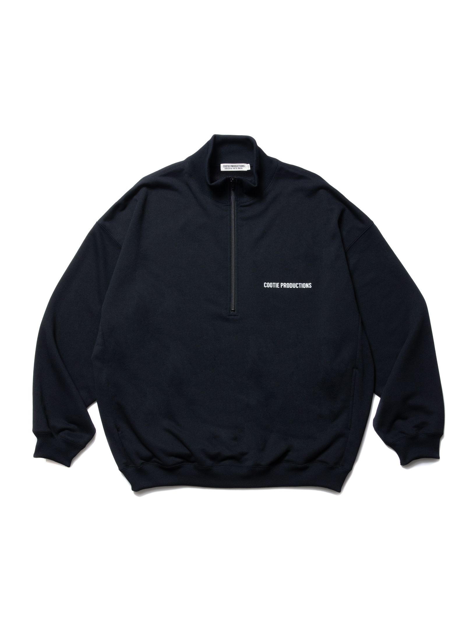 Dry Tech Sweat Half Zip Pullover / BLACK - S