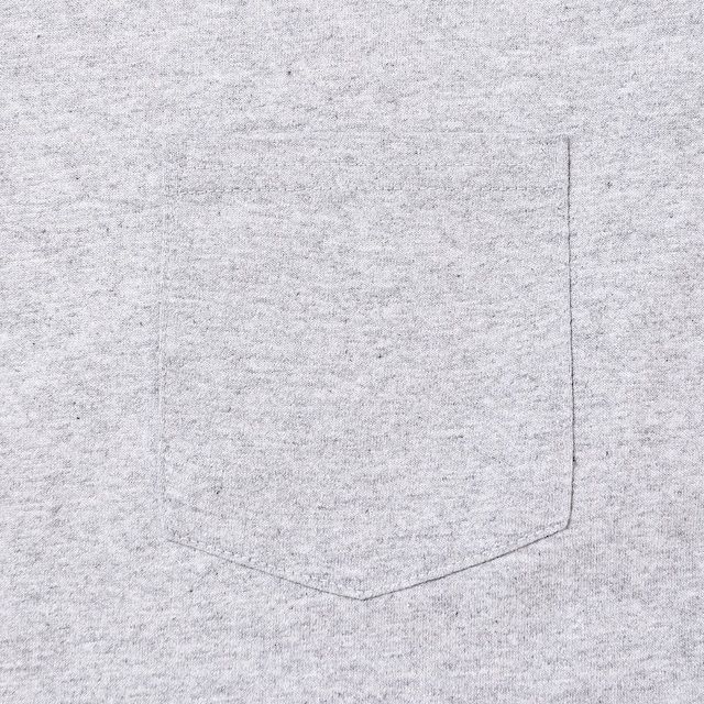 WAVE LOGO L/S TEE / GRAY / プリントロンティー