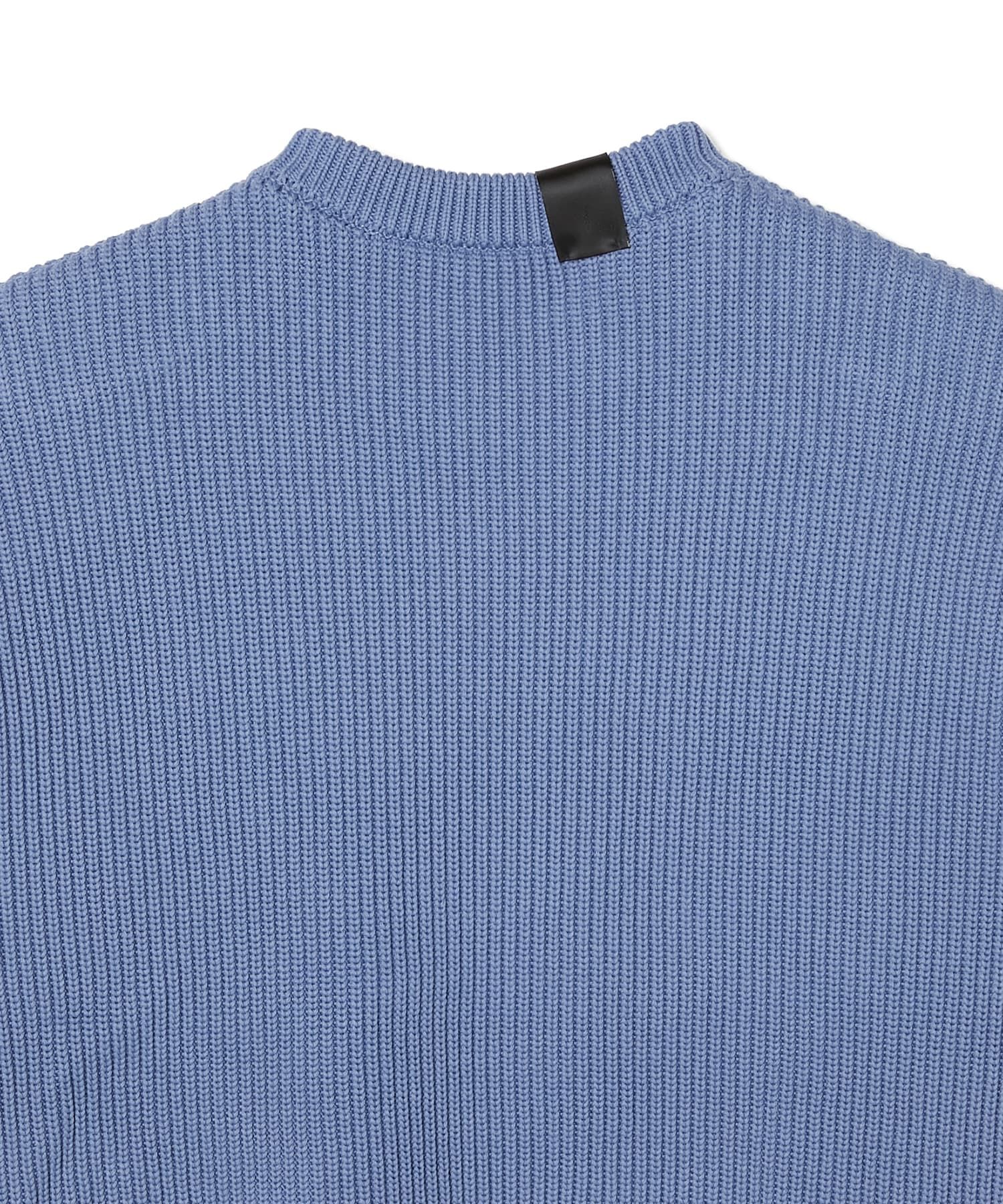 2262-KT06-043 / CREWNECK KNIT / BLUE / クルーネック ニット