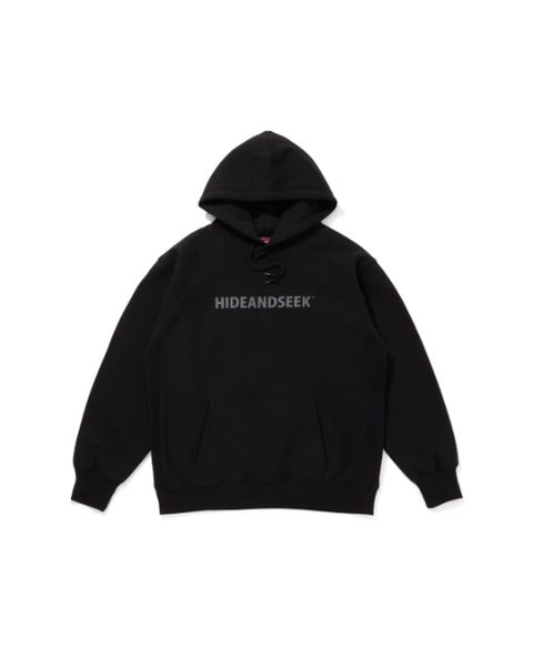 Logo Hooded Sweat Shirt (25aw) / BLK×C-GRY / ロゴ入りパーカー