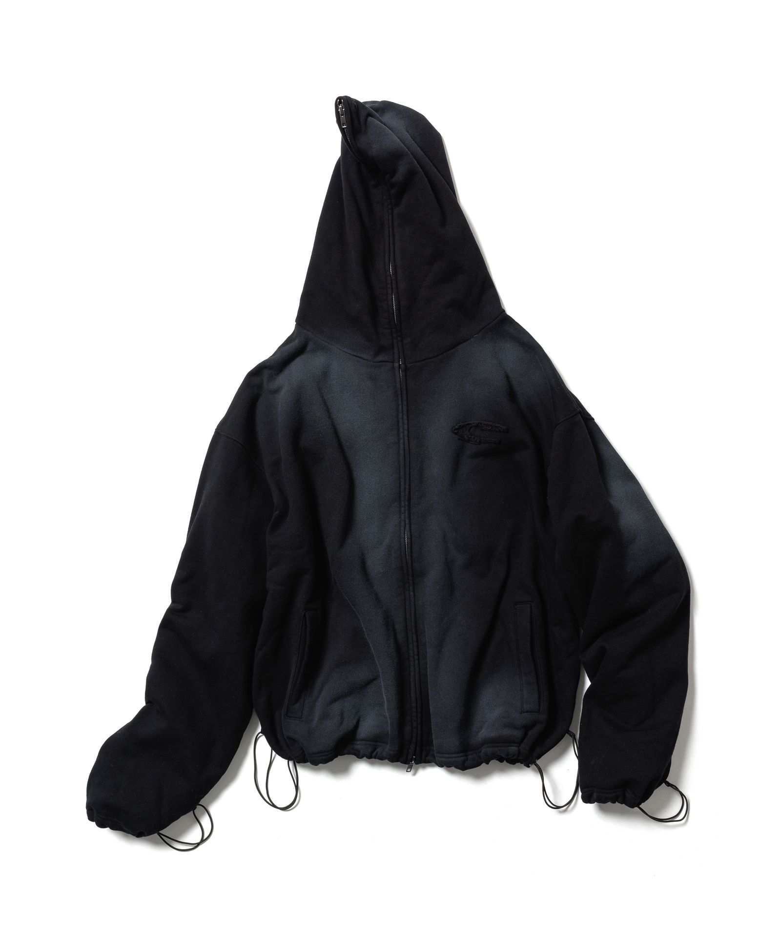 CPG LOGO FADE ZIP HOODIE / BLACK / フェードジップパーカー / FS1883