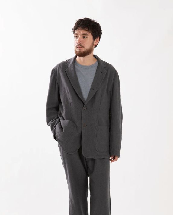 LABORER 4B JACKET WOOL COTTON TWILL / HEATHER CHARCOAL / 4ボタンジャケット