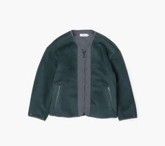 Graphpaper - Wool Alpaca Boa Collarless Blouson | Stripe Online Store