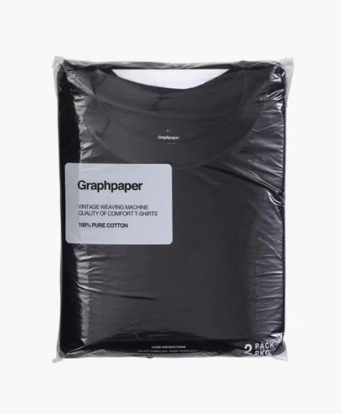 2-Pack Crew Neck Tee / BLACK