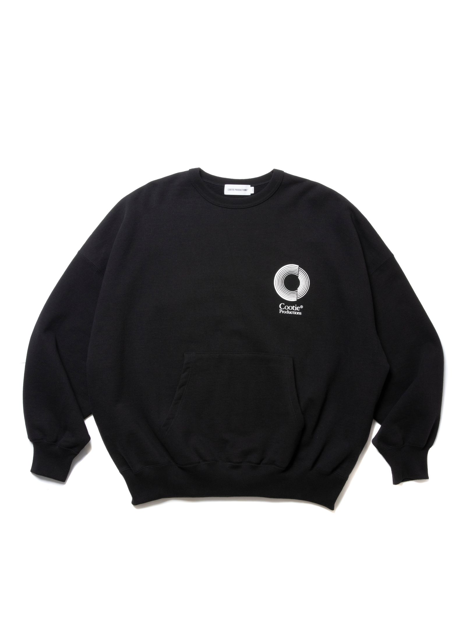 COOTIE PRODUCTIONS - Open End Yarn Heavy Oz Sweat Crew / BLACK / ヘビーオンススウェット  | Stripe Online Store