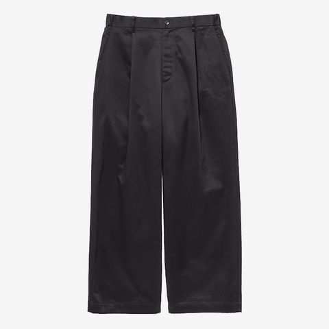 Westpoint Chino Wide Straight Trousers / Black