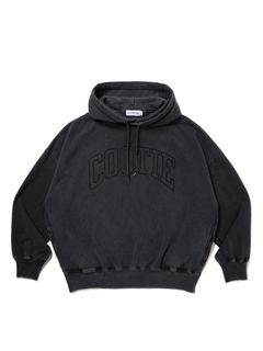 Pigment Dyed Open End Yarn Sweat Hoodie / BLACK /  ピグメントパーカー / CTE-25A312